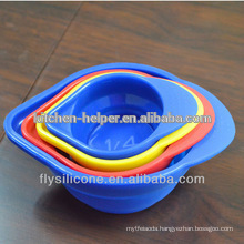 Custom disposable cups flexible silicone measuring cup set